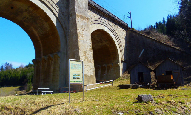 Ausztria Alsó-Ausztria Semmering vonat Semmeringbahn