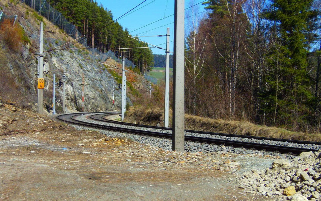 Ausztria Alsó-Ausztria Semmering vonat Semmeringbahn