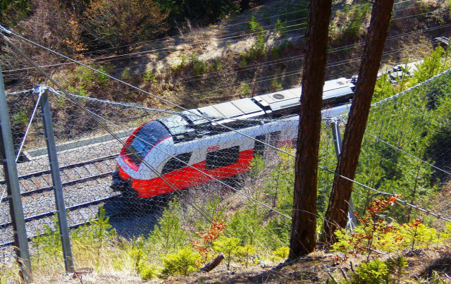 Ausztria Alsó-Ausztria Semmering vonat Semmeringbahn