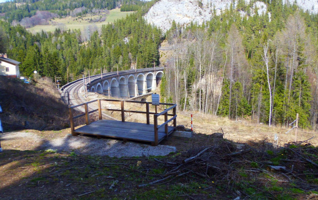 Ausztria Alsó-Ausztria Semmering vonat Semmeringbahn