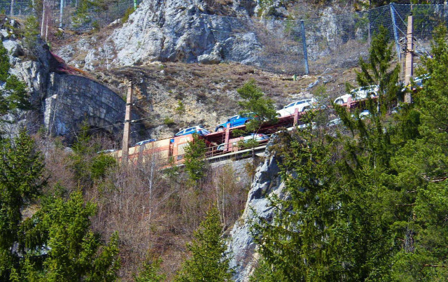 Ausztria Alsó-Ausztria Semmering vonat Semmeringbahn