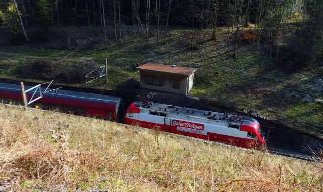 Ausztria Alsó-Ausztria Semmering vonat Semmeringbahn