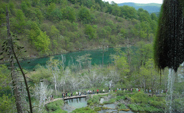 Horvátország szurdok túraút Plitvice vízesések