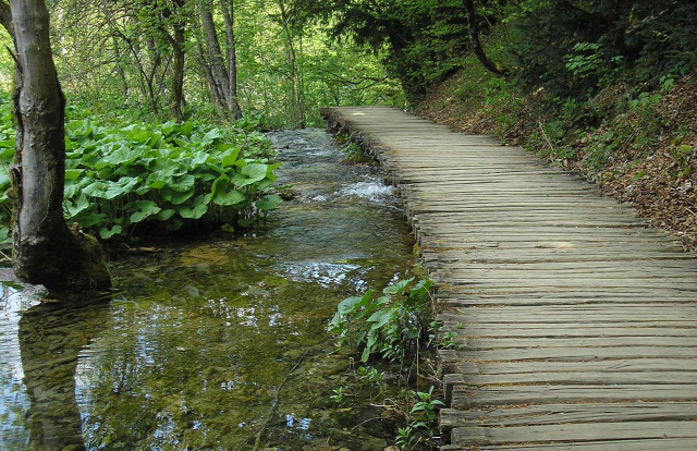 Horvátország szurdok túraút Plitvice vízesések