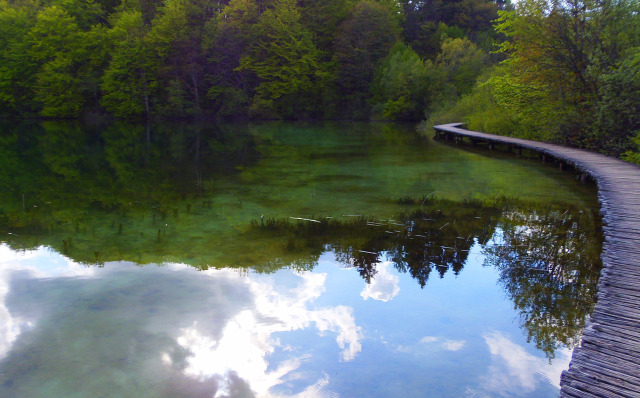 Horvátország szurdok túraút Plitvice vízesések