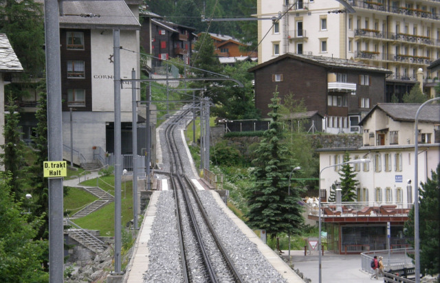 Svájc fogaskerekű vasút vasút Zermatt Gornergrat Gornergratbahn