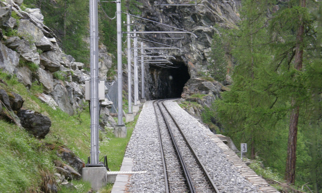 Svájc fogaskerekű vasút vasút Zermatt Gornergrat Gornergratbahn