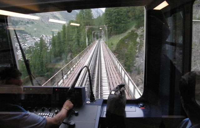 Svájc fogaskerekű vasút vasút Zermatt Gornergrat Gornergratbahn