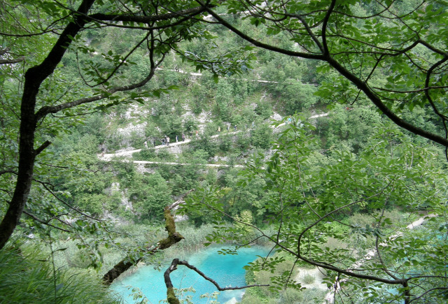 Horvátország szurdok túraút Plitvice vízesések