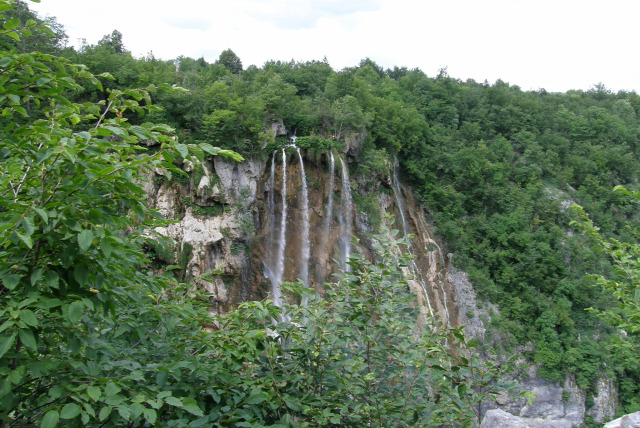 Horvátország szurdok túraút Plitvice vízesések