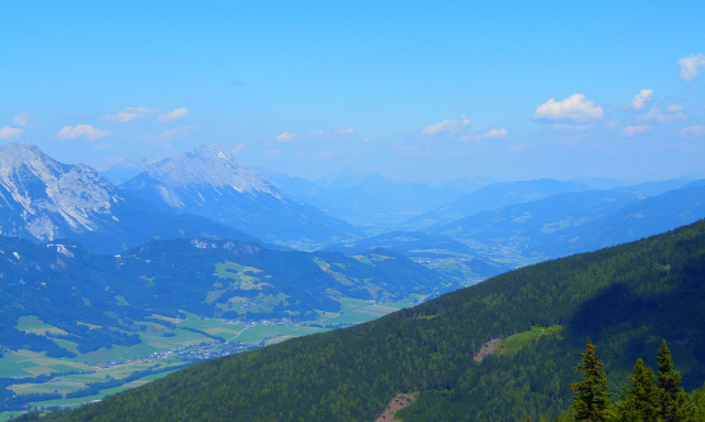 Ausztria Stájerország hegy csúcskereszt Schladming Planai