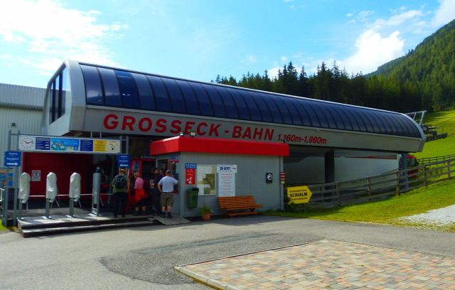 Ausztria Salzburg tartomány hegy kis-kabinos felvonó Mauterndorf Grosseckbahn