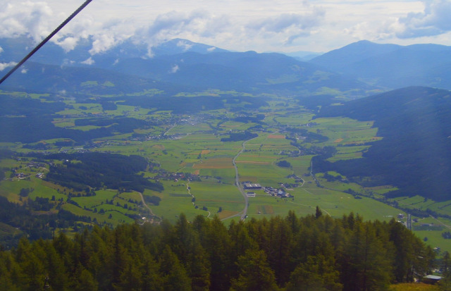 Ausztria Salzburg tartomány hegy kis-kabinos felvonó Mauterndorf Grosseckbahn