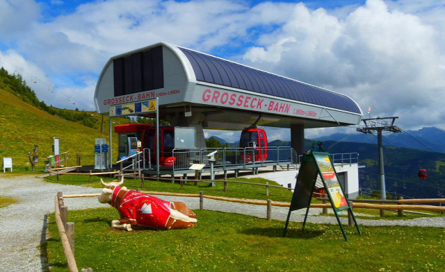 Ausztria Salzburg tartomány hegy kis-kabinos felvonó Mauterndorf Grosseckbahn