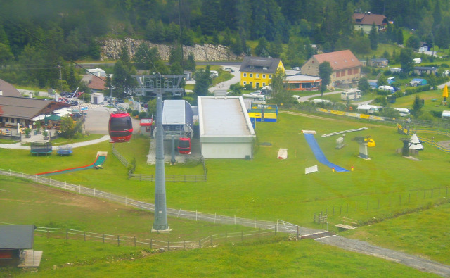 Ausztria Salzburg tartomány hegy kis-kabinos felvonó Mauterndorf Grosseckbahn