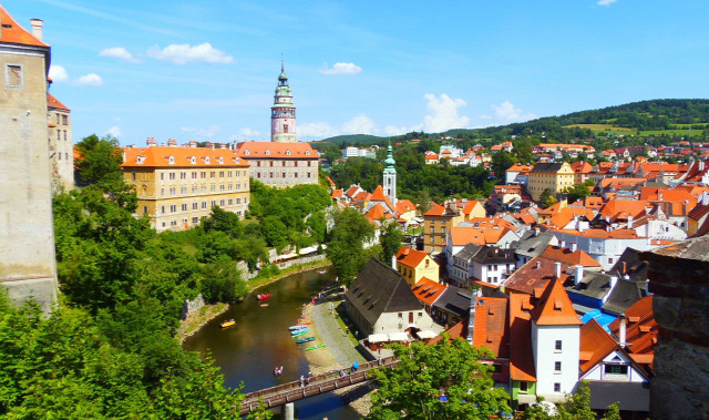 Csehország vár Cesky Krumlov