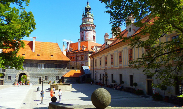 Csehország vár Cesky Krumlov