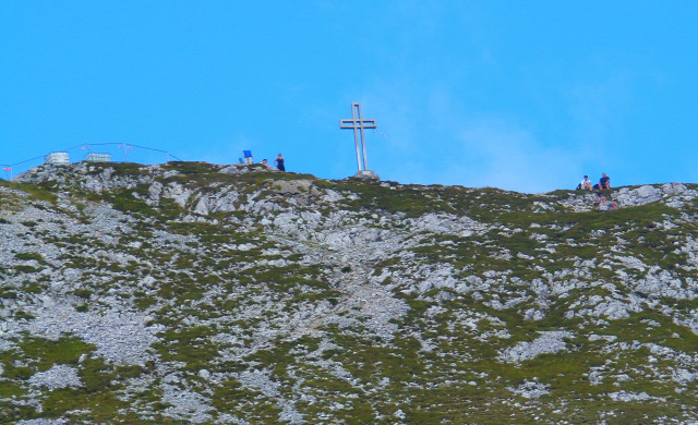 Ausztria Alsó-Ausztria Schneeberg hegy szurdok libegő Weichtalklamm csúcskereszt