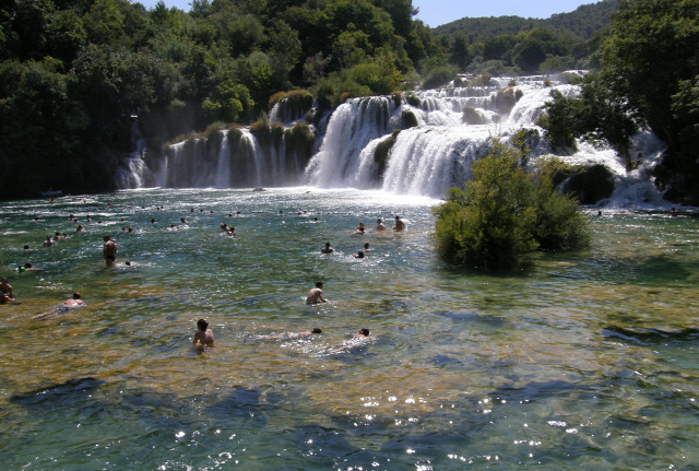 Horvátország Dalmácia Krka vízesések