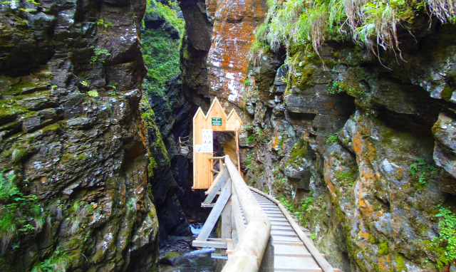 Ausztria Karintia szurdok Raggaschlucht
