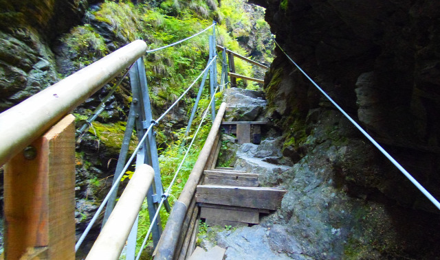 Ausztria Karintia szurdok Raggaschlucht