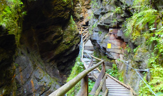 Ausztria Karintia szurdok Raggaschlucht