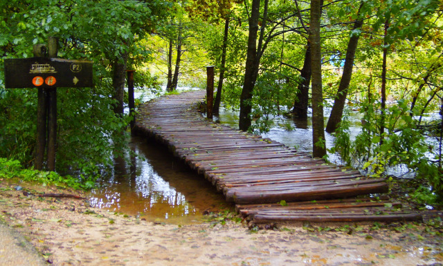 Horvátország szurdok túraút Plitvice vízesések