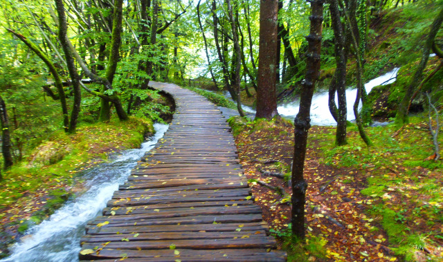 Horvátország szurdok túraút Plitvice vízesések