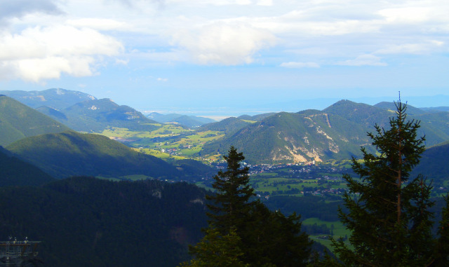 Ausztria Alsó-Ausztria Schneeberg hegy szurdok libegő Weichtalklamm csúcskereszt