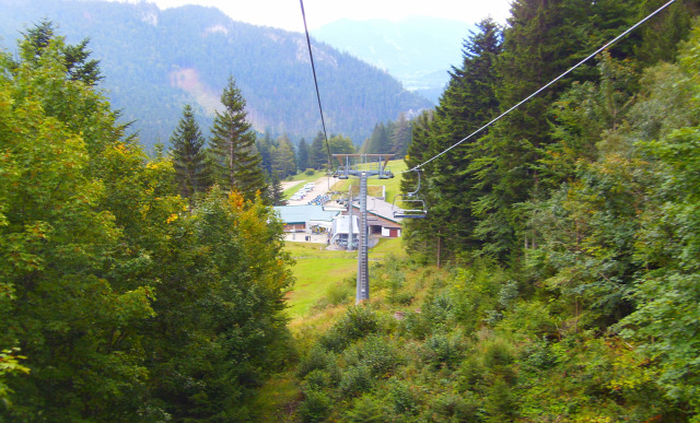 Ausztria Alsó-Ausztria Schneeberg hegy szurdok libegő Weichtalklamm csúcskereszt