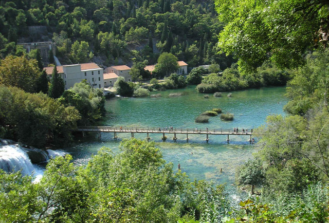 Horvátország Dalmácia Krka vízesések