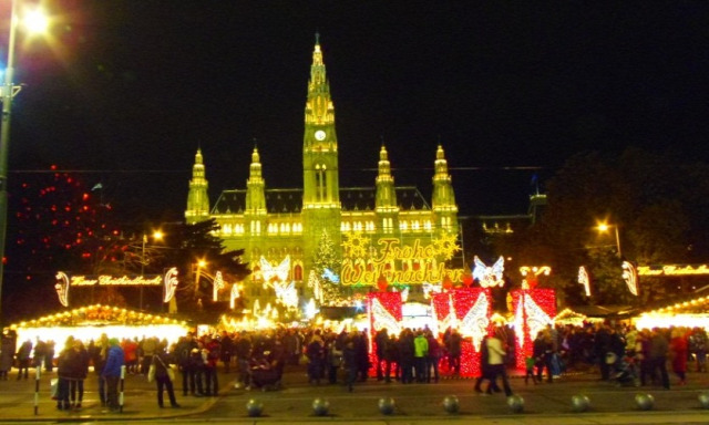 Ausztria Bécs adventi vásár város