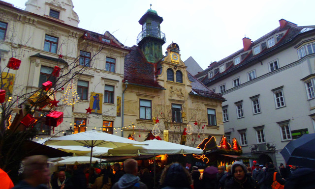 Ausztria Stájerország Graz adventi vásár