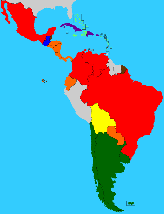 földrajz amerika latin-amerika országok