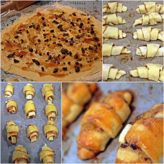 rugelach karácsony advent adventi naptár narancs kandírozott narancs csokoládé étcsokoládé csoki étcsoki narancslekvár ráérős reggelik édességek vaj mascarpone cukor liszt