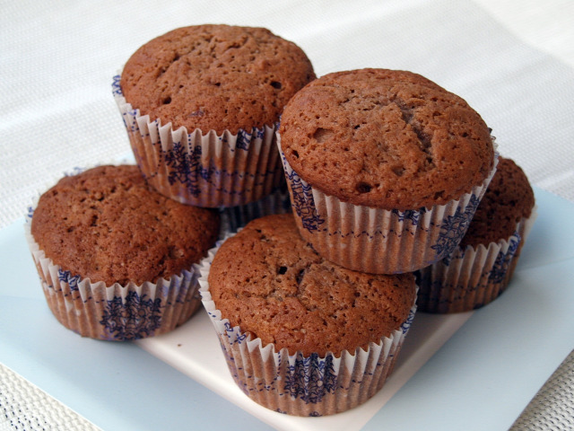 áfonya étcsoki muffin kakaó csoki gyors muffinok