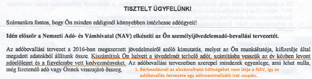 adóbevallás adóbevallási tervezet NAV Magyarország Ingatlanműhely