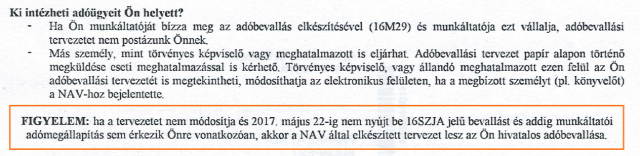 adóbevallás adóbevallási tervezet NAV Magyarország Ingatlanműhely