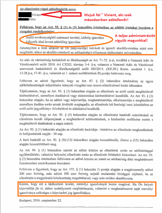 nav adóellenőrzés adóbevallás bérbeadás albérlet adózás szja eho ingatlnaműhely