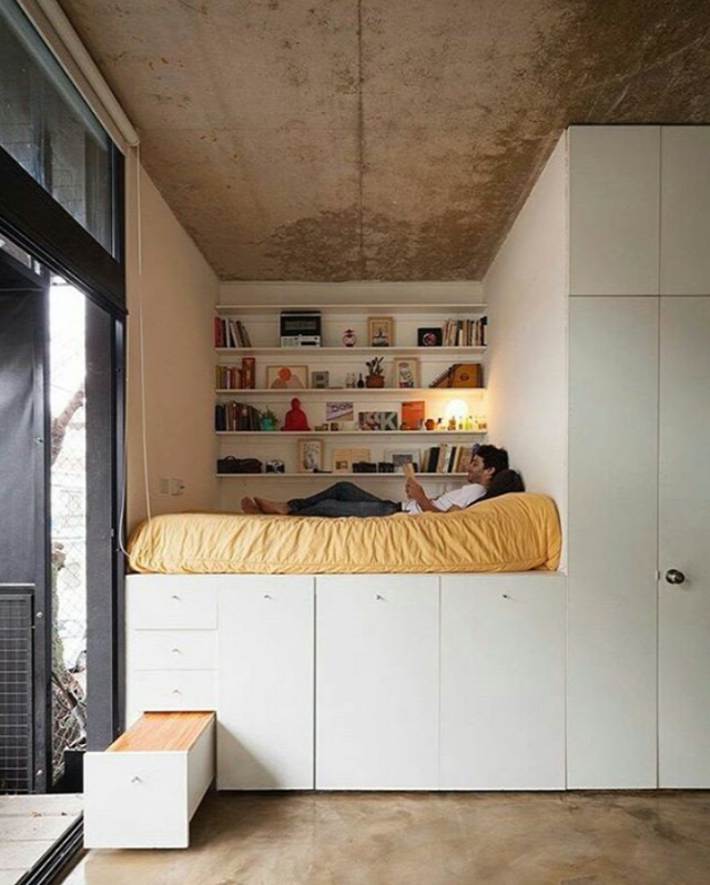 belsőépítészet lakberendezés galéria galériás lakás loft lakás egyterű lakás studio lakás garzon lakás otthon lakáspiac Magyarország ingatlanműhely