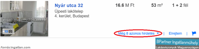 minden ingatlan egyszer lakáshirdetések hirdetésszűrés ingatlan.com Szabó Laura ingatlanműhely