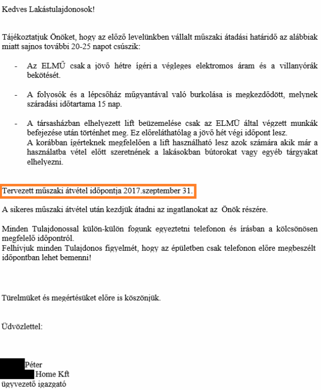 újlakáspiac új építésű lakás műszaki átadás-átvétel használatbavételi engedély kötbér Budapest Magyarország Ingatlanműhely