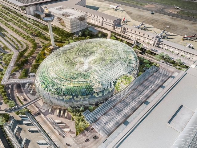replülőtér turizmus idegenforgalom Ferihegy Liszt Ferenc Budapest Singapore Jewel Changi Airport Canopy Park