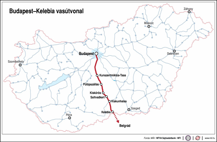 vasút Kína Szerbia beszerzés felújítás MÁV Budapest-Belgrád vasút EU