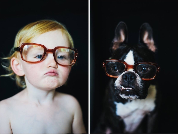 fotóművészet gyerekek szép cuki kutya