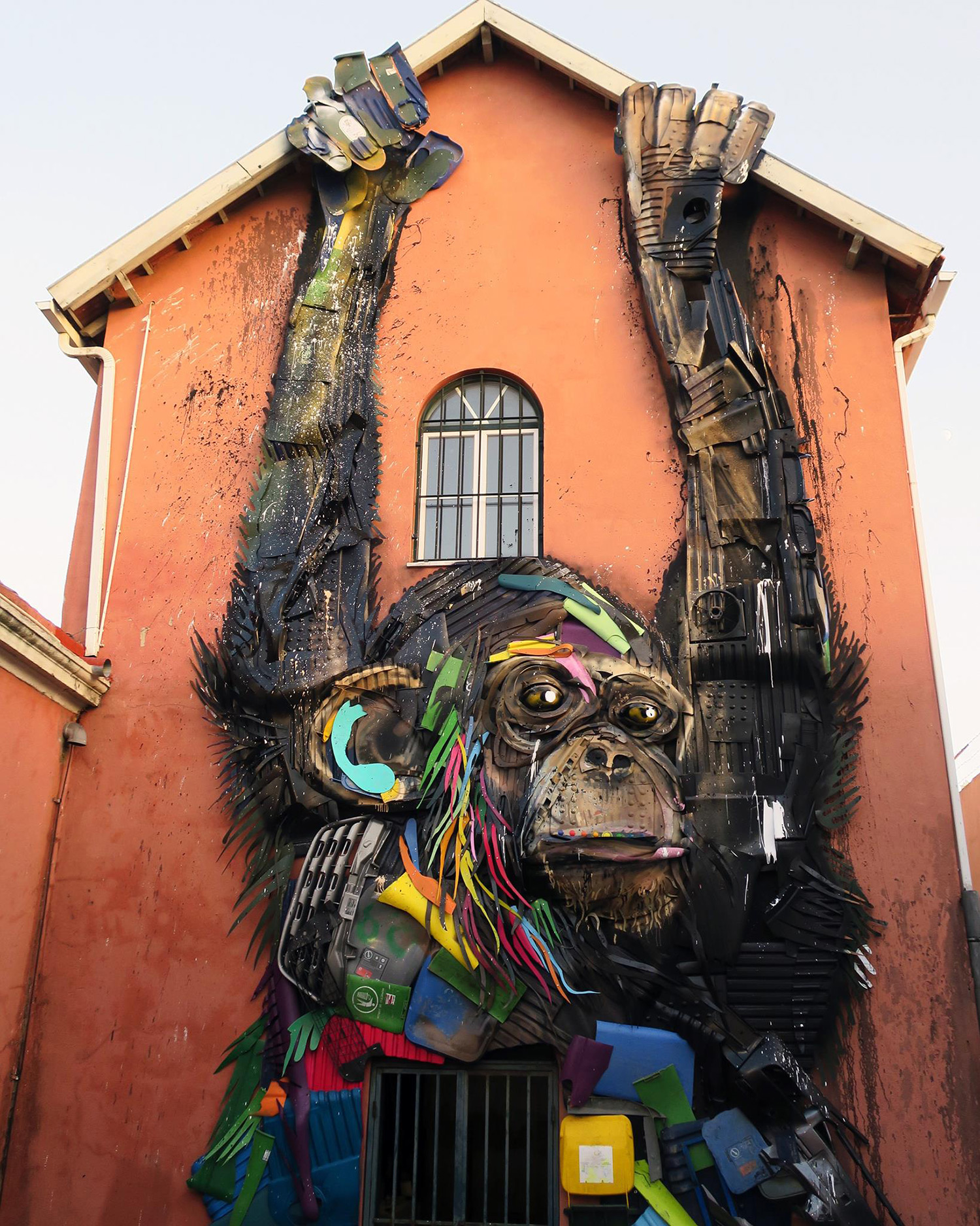 utcai művészet szobor szemét szemét szobor érdekes street art