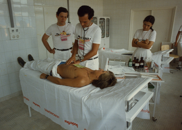 Dr. Nemes György 1986 Magyar Nagydíj Hungaroring mentés egészségügyi