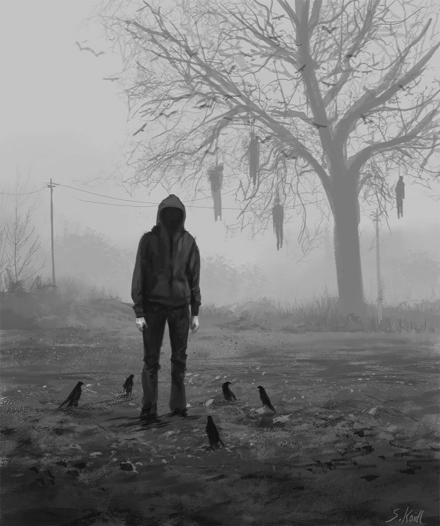 képek Stefan Kloid művész kedvenc illusztráció dark creepy rajz kép rajzok sötétség