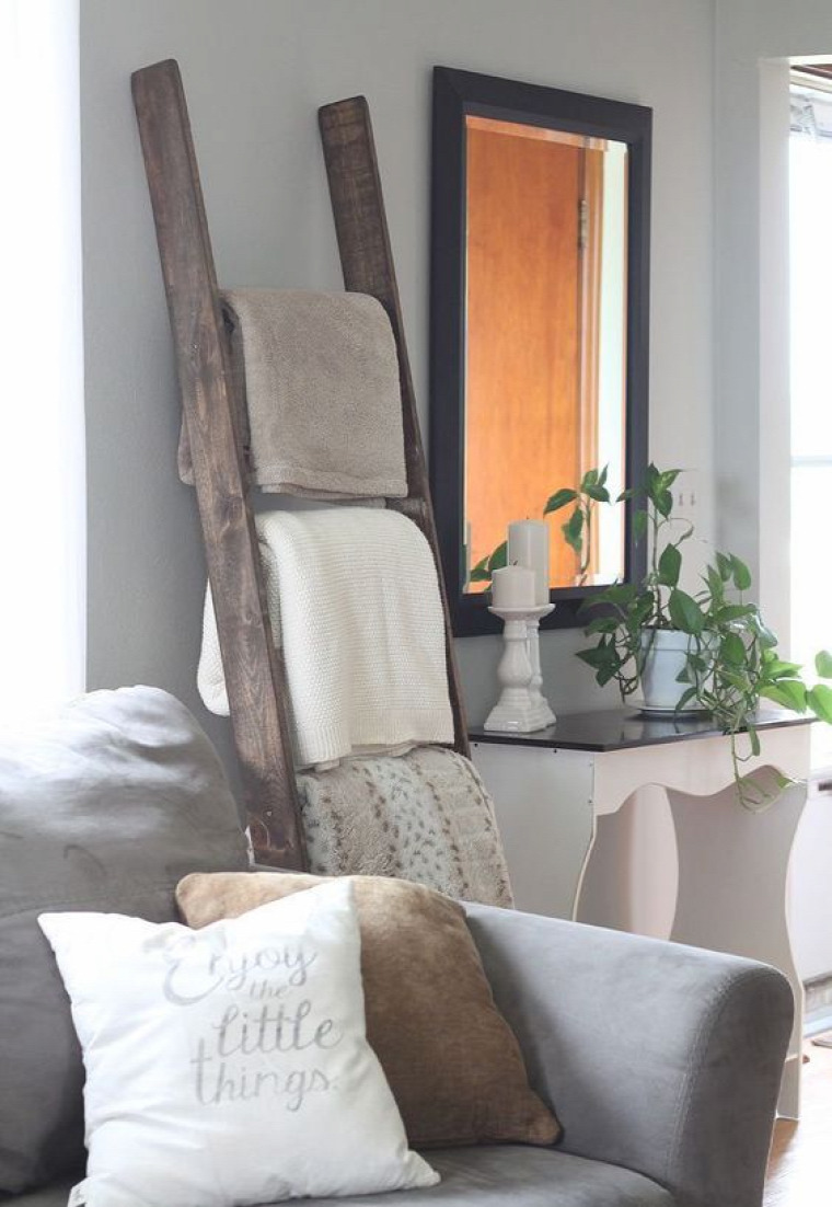 DIY létra kreativitás lakberendezés