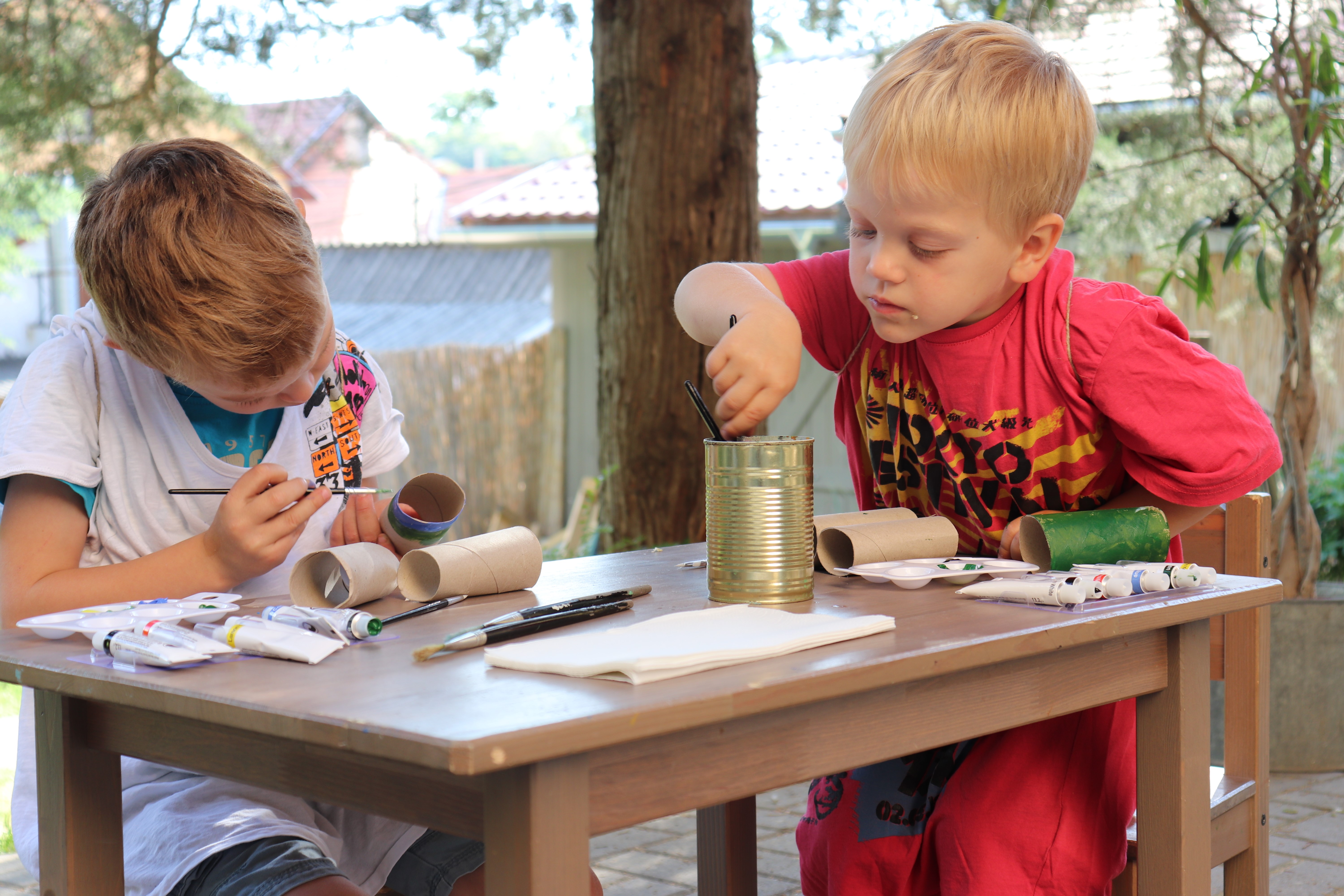 DIY csináldmagad gyerekkel Wc-papír guriga papír festés
